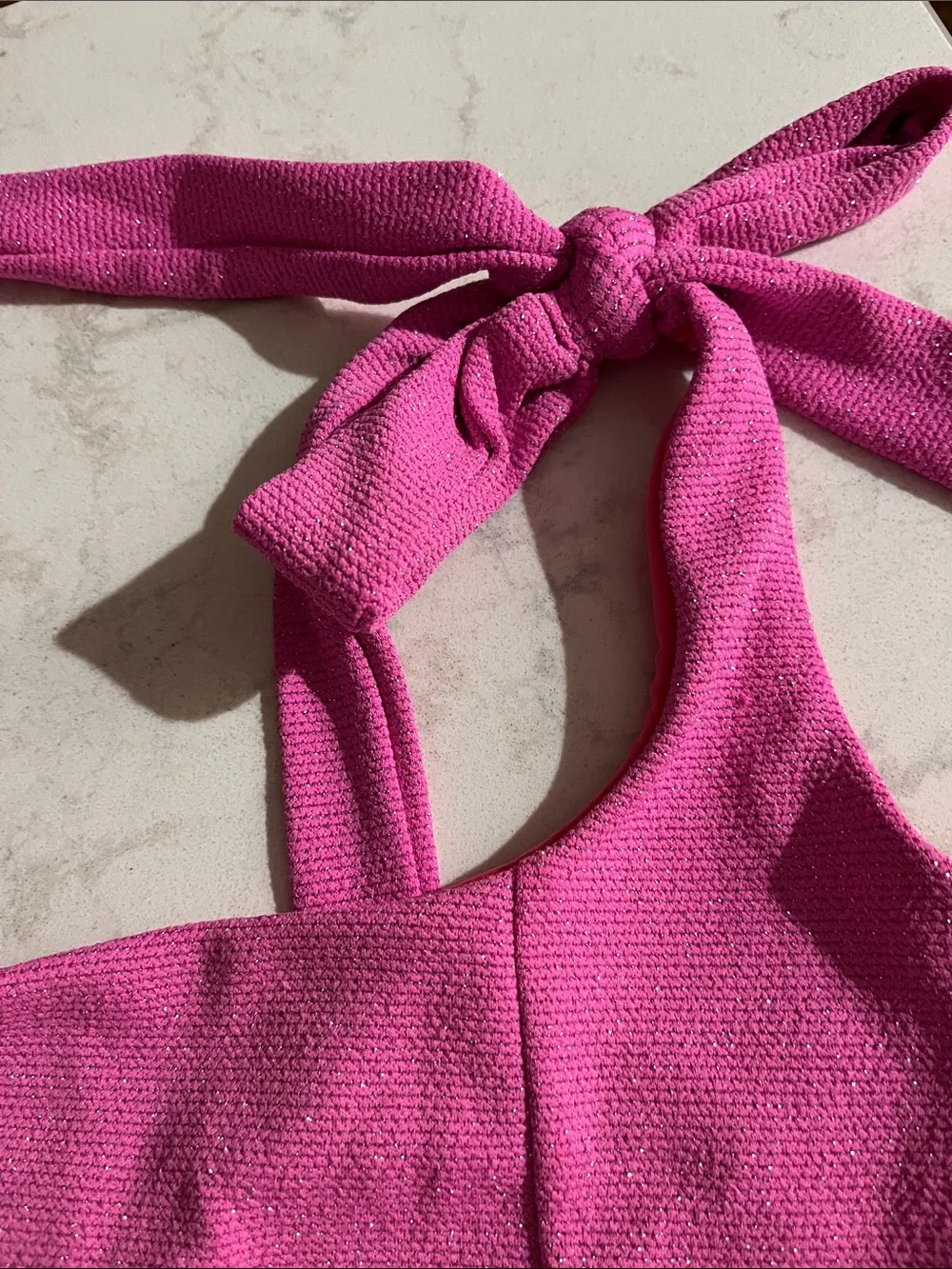 Beach Riot Bright Pink Performance Top